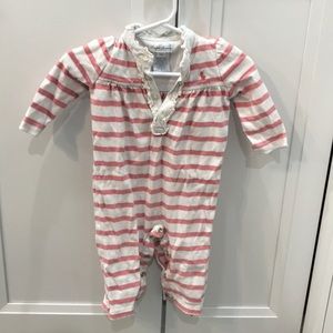 Ralph Lauren pink stripe one piece 6m